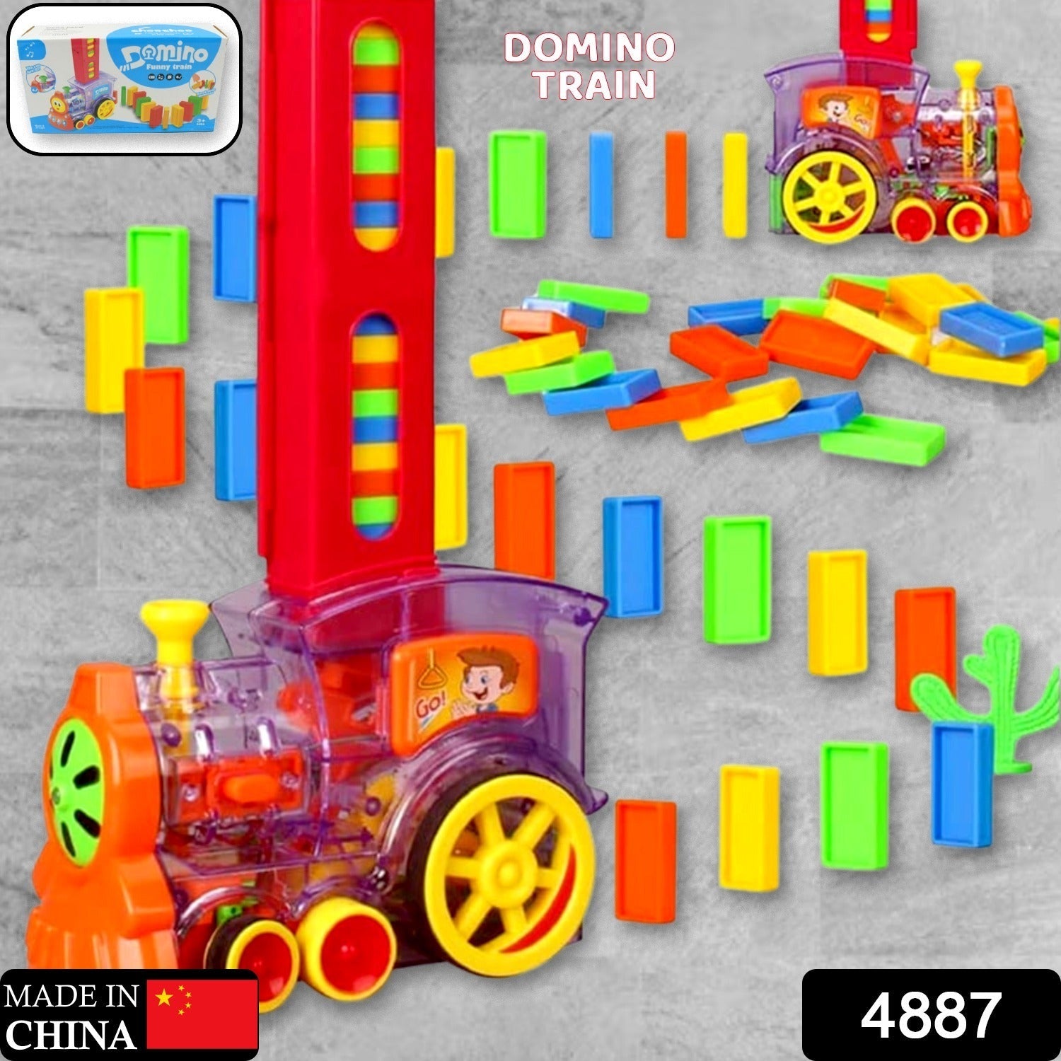 4887 Play Game Transparent Funny Train Engine with Blocks Set 60 Blocks Toy with Music and Lights Automatic Blocks Toy Train Set for Kids ( Batteries not included) 4887 Play Game Transparent Funny Train Engine with Blocks Set 60 Blocks Toy with Music and Lights Automatic Blocks Toy Train Set for Kids ( Batteries not included)